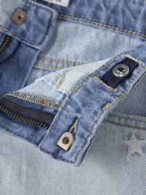 NAME IT Denim Shorts Bella Light Blue Bleached Stars